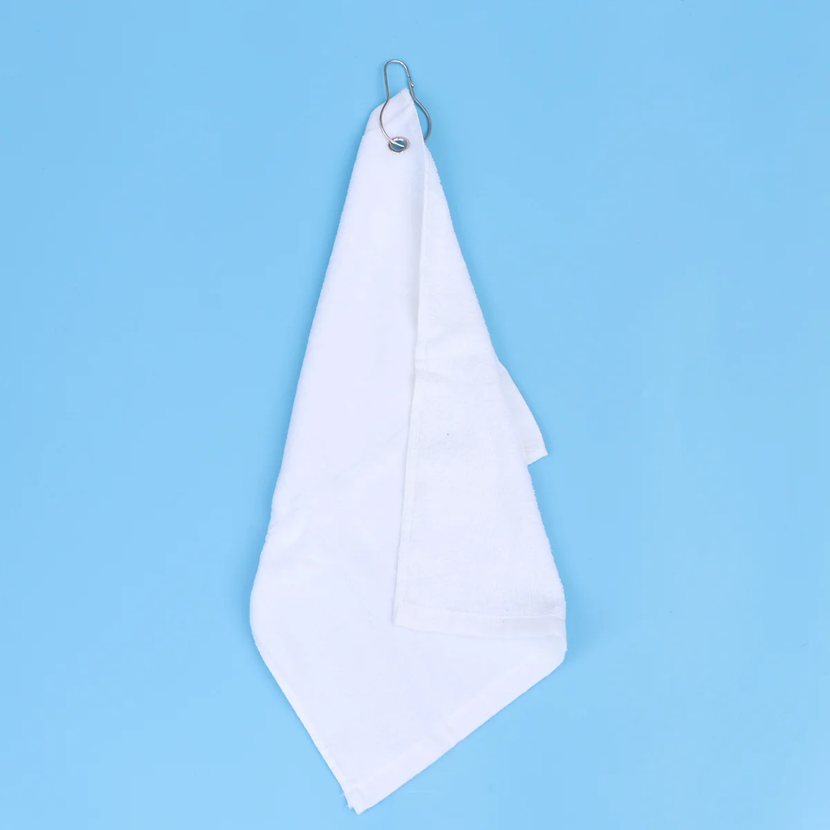

Полотенце 32x40 см, плавательное Хлопковое полотенце с крючком для пляжа, спортзала, кемпинга, йоги с металлическим крючком (белое)