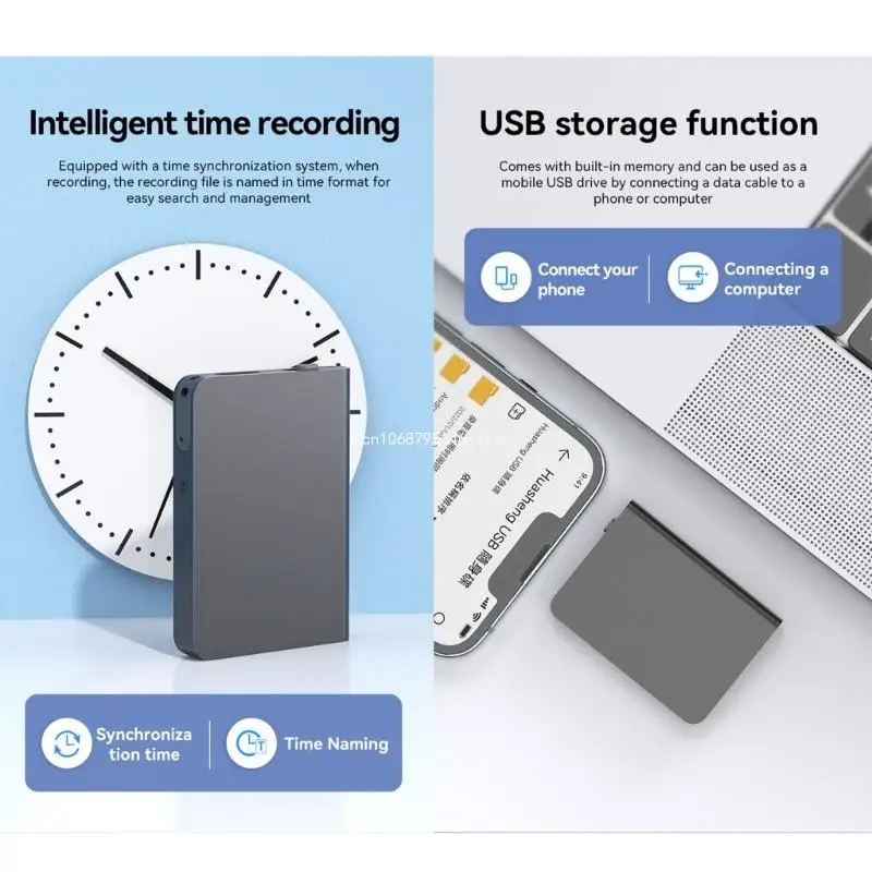 Беспроводной диктофон слуховой с воспроизведением звука портативный для