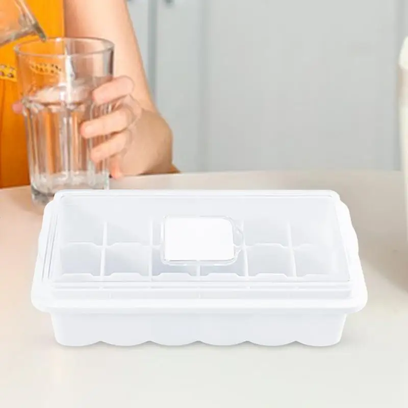 Форма для льда квадратная форма 18 ячеек с крышкой дома паба отеля бара тавина