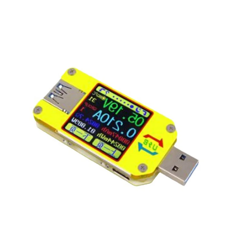 UM34 USB3.0 Тестер цветного экрана Измерение напряжения и токаТип-инструмент UM34C
