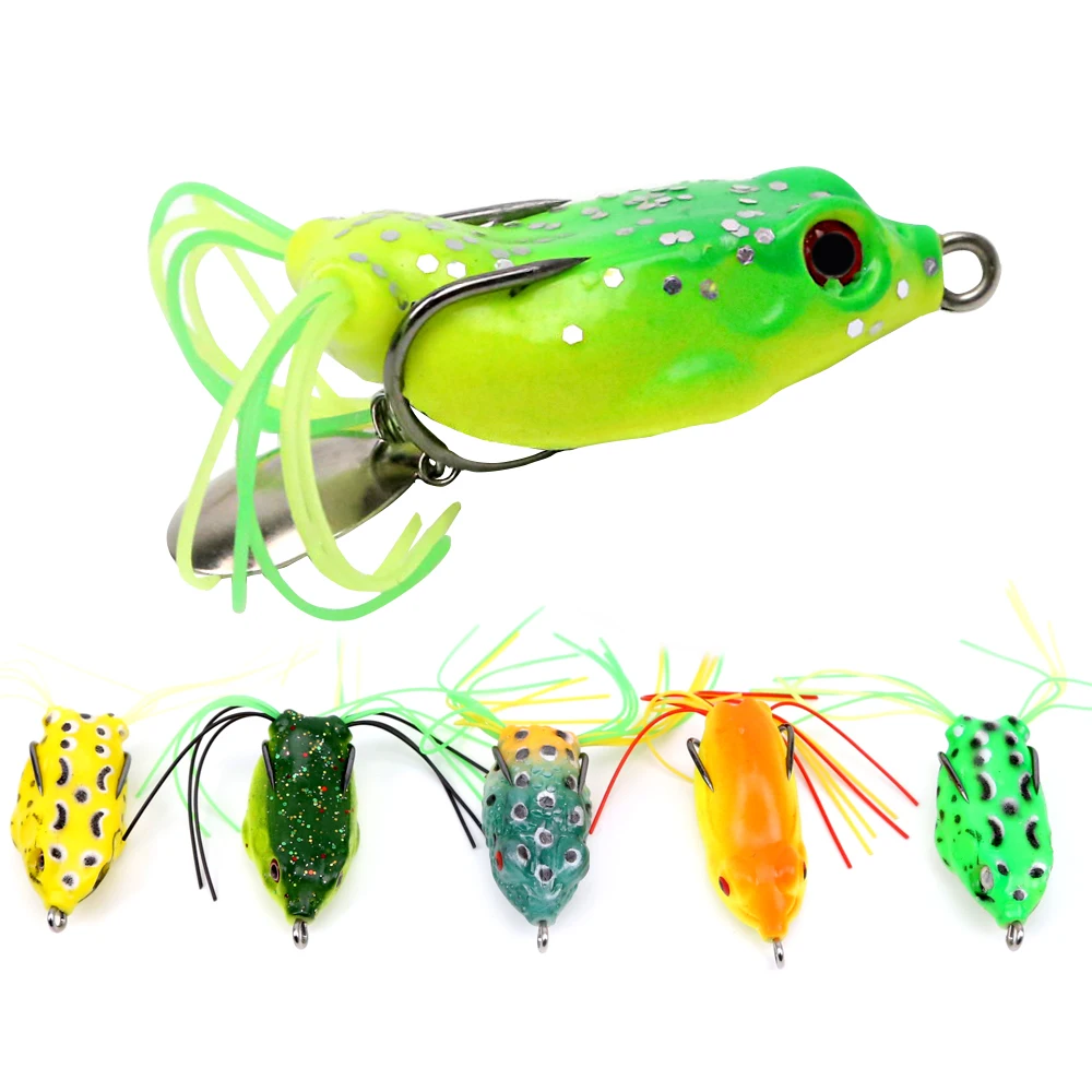 

ORJD 10g Small Frog Baits Minnow Soft Lure Soft Bait Fishing Lures Artificial Silicone Frog Baits Isca Pesca Fishing Tackle