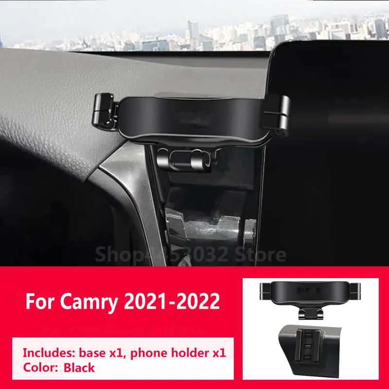 

Car Phone Holder For Toyota Camry 2006-2022 Gravity Navigation Special Bracket Rotatable Support Clamping Accessories