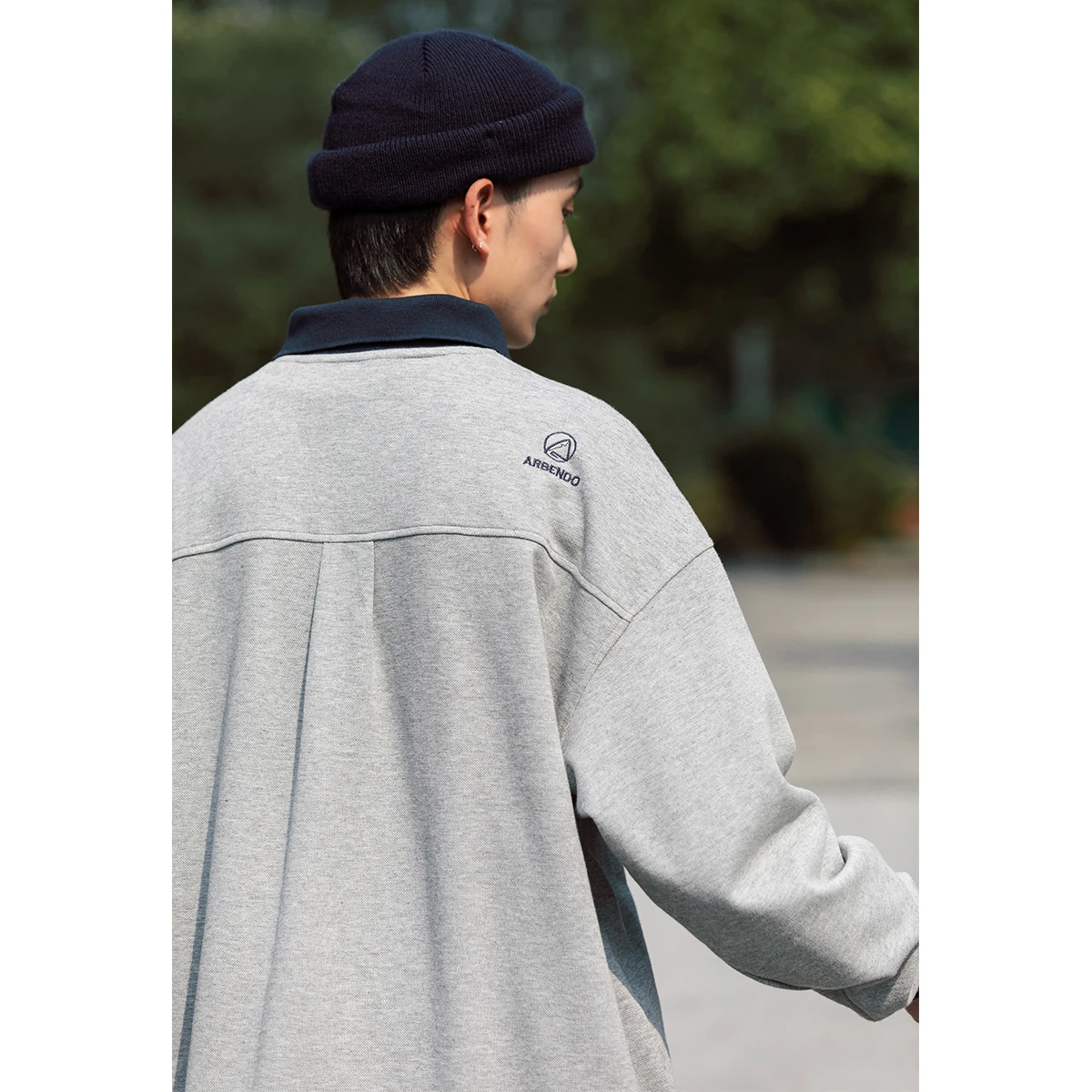 Bolm Spring New Japan fashion Collar Contrast Color Polo Shirt Men Long sleeve Outer Wear Ciboy Top Casual All-matching |