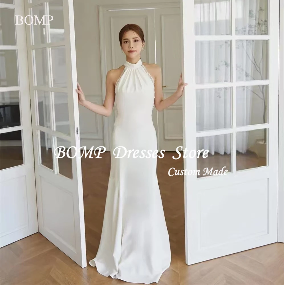 BOMP Элегантные свадебные платья из атласа