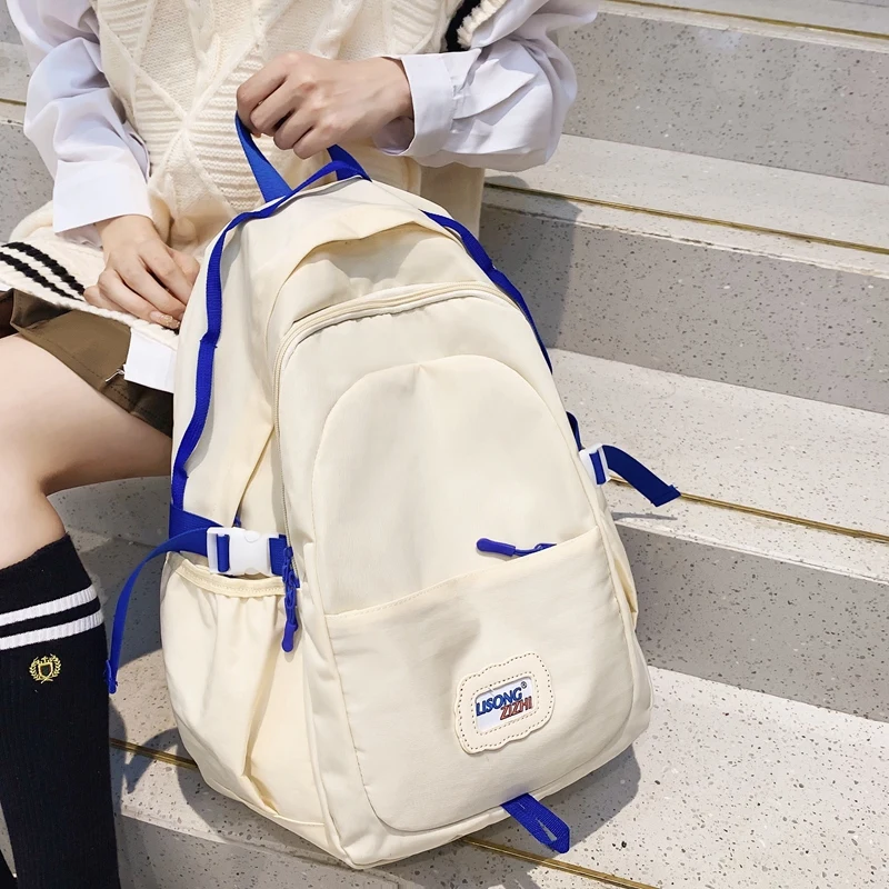 

JOYPESSIE Fashion Waterproof Schoolbag High-capacity Girls Backpack Bookbag for Teen Kawaii High School Rucksack New Mochila Men