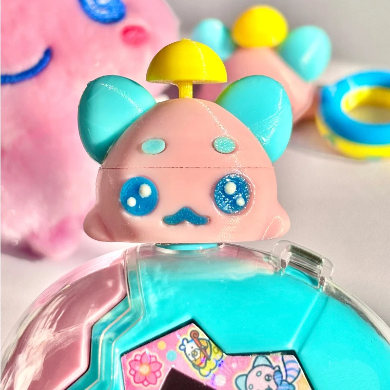 Фото В наличии Tamagotchi Paradise электронный питомец милый аксессуар рай персонаж мультфильма Mametchi Lessapantchi ручка защита подарок №3