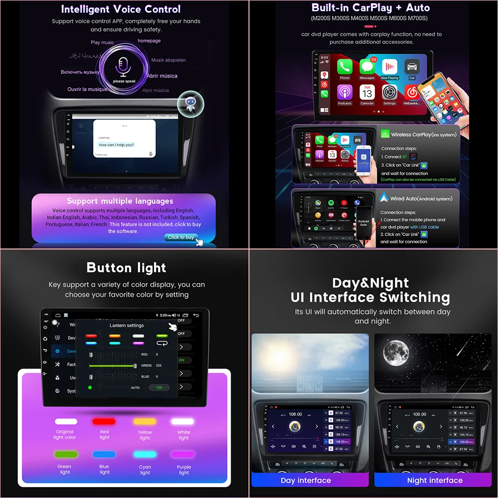 Автомобильный DVD-плеер проигрыватель на Android 11 с 9 &quotэкраном 4G LTE GPS Wi-Fi для Suzuki Swift