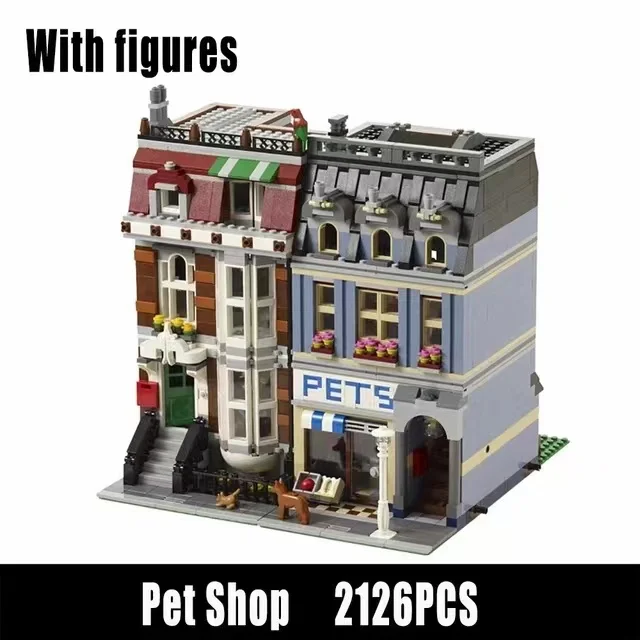 Строительные блоки в наличии City Street View Pets Shop с 10218 15009 блоками игрушки для детей