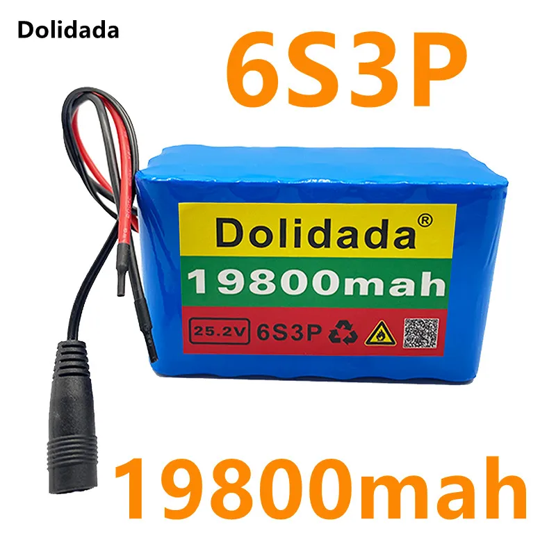 

Dolidada 100% neue 25.2V 19800mah 6S3P 18650 Batterie Lithium-BatterieElektrische Fahrrad Moped/elektrische/Li ionen Akku