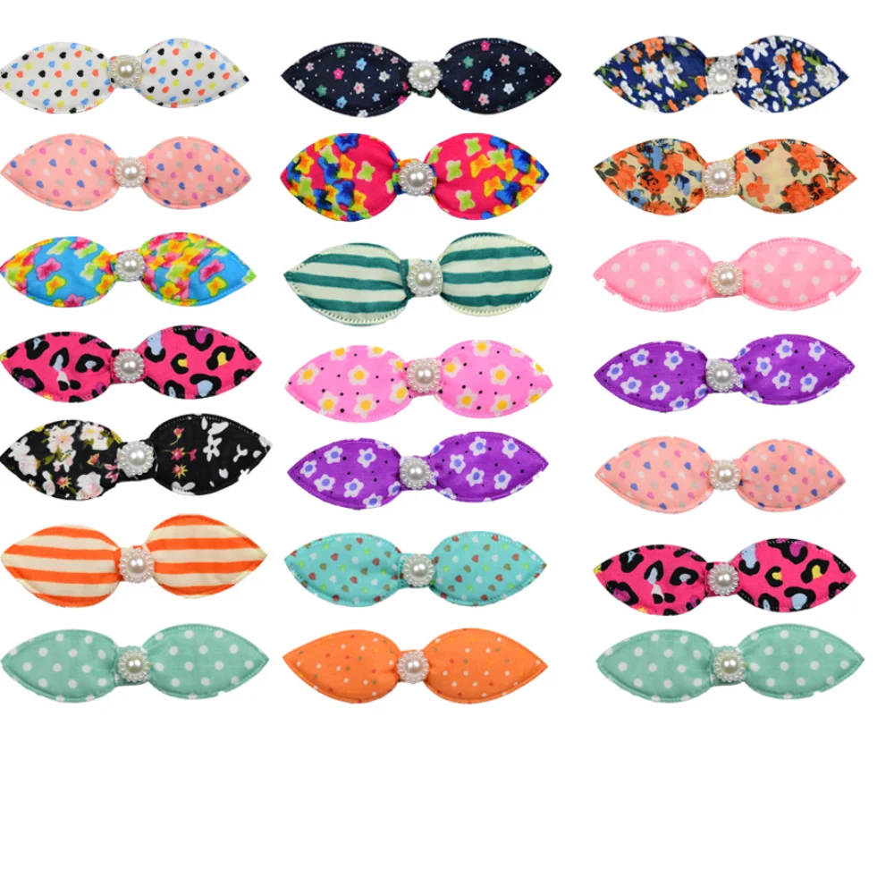 

Заколки для собак в горошек с жемчугом, 100 шт.