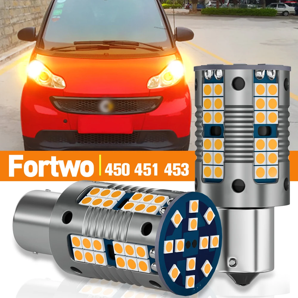 

2pcs LED Turn Signal Light For Smart Fortwo MK1 450 MK2 451 MK3 453 1998-2019 2008 2009 2014 2015 2016 Accessories Canbus Lamp