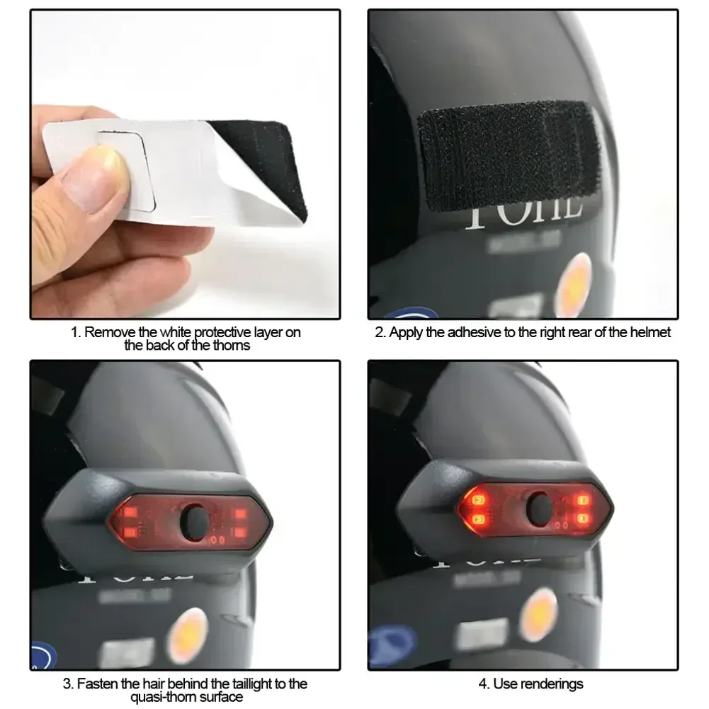 Задний фонарь для мотоцикла или велосипеда 4 светодиода