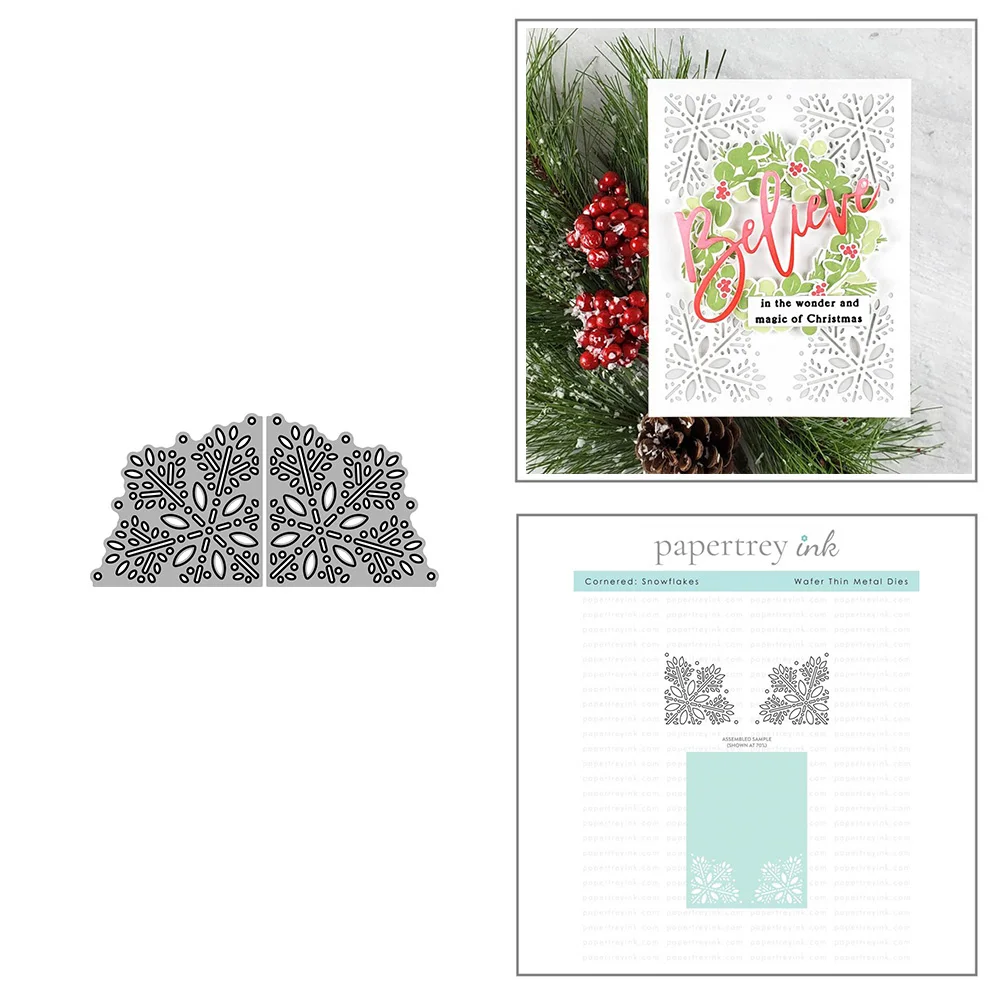 Снежинка кружево металлические штампы для DIY скрапбук альбом бумажные украшения