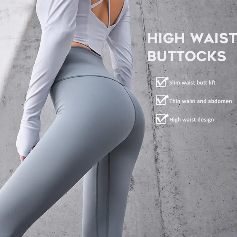 

Yoga Clothes Fitness Pants Women's Summer Thin Running High Waist Outer Wear Peach Hip Lifting Tight Sports Trousers Summer