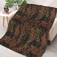 camouflage russian blankets fleece print russian woodland breathable super warm throw blankets for bed office bedding throws