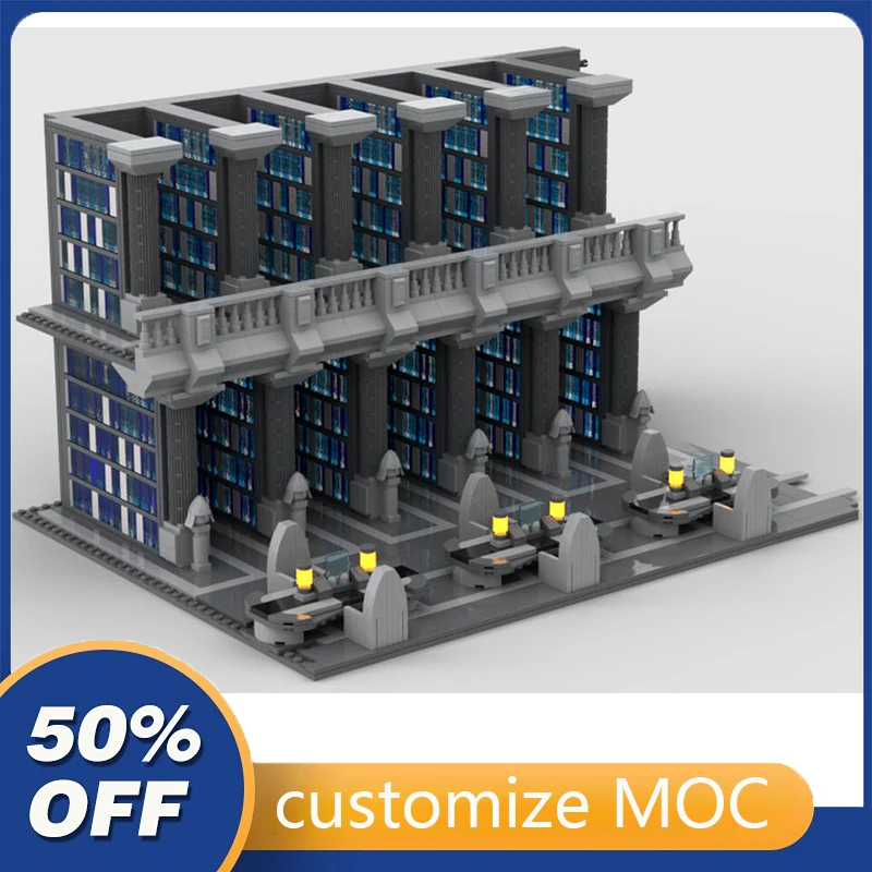 

1022parts Temple Archives MOC-107897 star space wars Modular Building Blocks birthday toys Christmas gifts for Kids