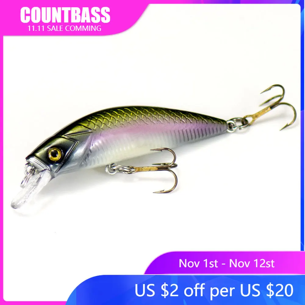 

1pc Countbass Heavy Sinking Minnow 50mm 6.2g Wobblers Angler's Lure for Fishing Freshwater Trout Bass Pike Professional Leurre