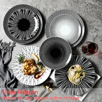 3size dinner set 6color plate sets dishes for serving plates for food lefard new year plates tableware designer kitchen dining