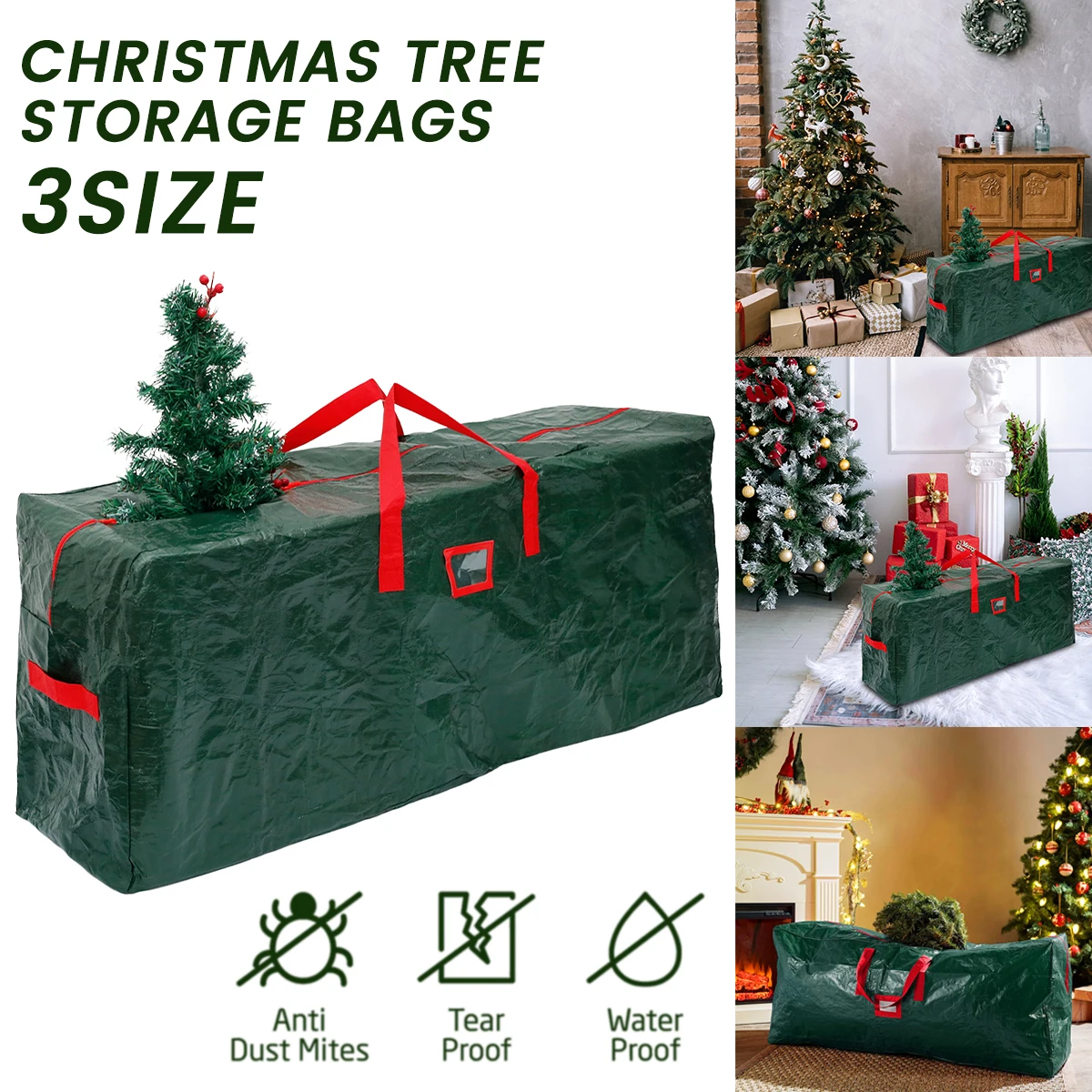 Сумка для хранения рождественской елки пылезащитный чехол водонепроницаемый