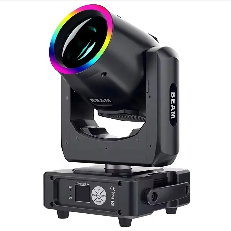 Фото Pop 230W Spot Beam & LED Strip Moving Head Light Disco Party Wedding Bar Club Concert Dmx512 Beam Light Stage Light Event Show №2