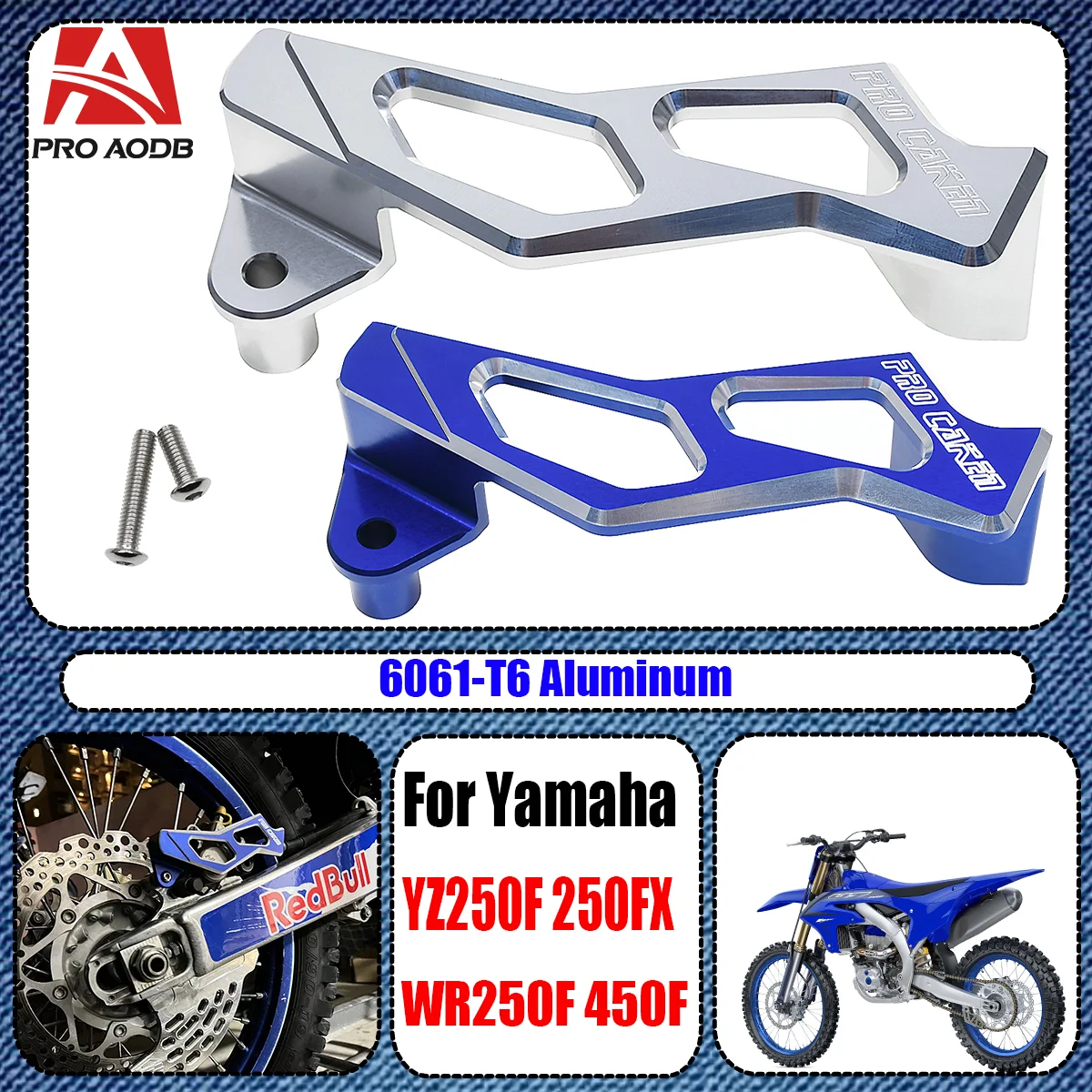 Защита заднего тормозного суппорта мотоцикла с ЧПУ для Yamaha YZ X F YZ125 YZ250 YZ250F YZ450F YZ250FX