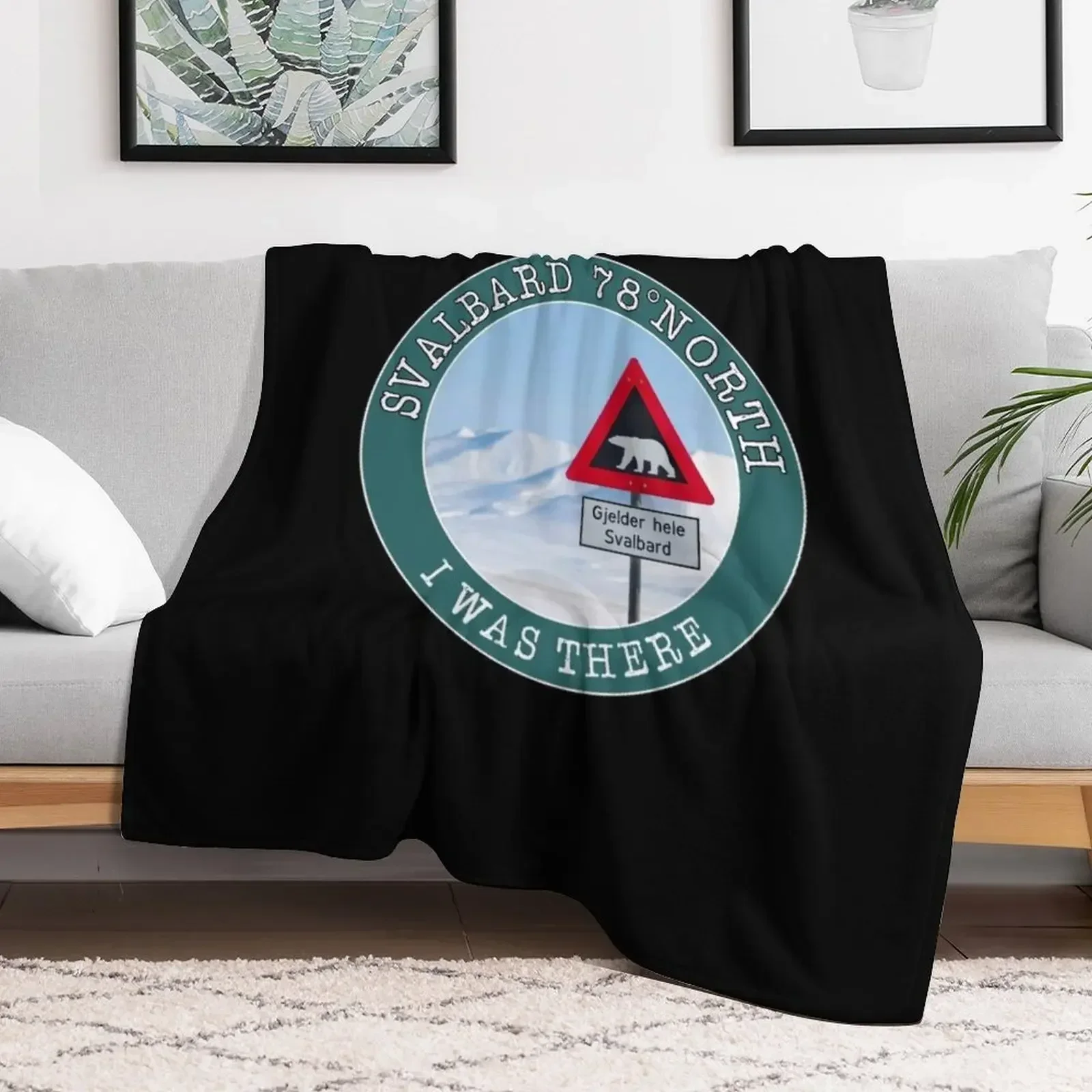 Svalbard 78р ° Северо я был. Одеяло Longyearbien Spitzbergen Arctic North Pole самое мягкие плюшевые