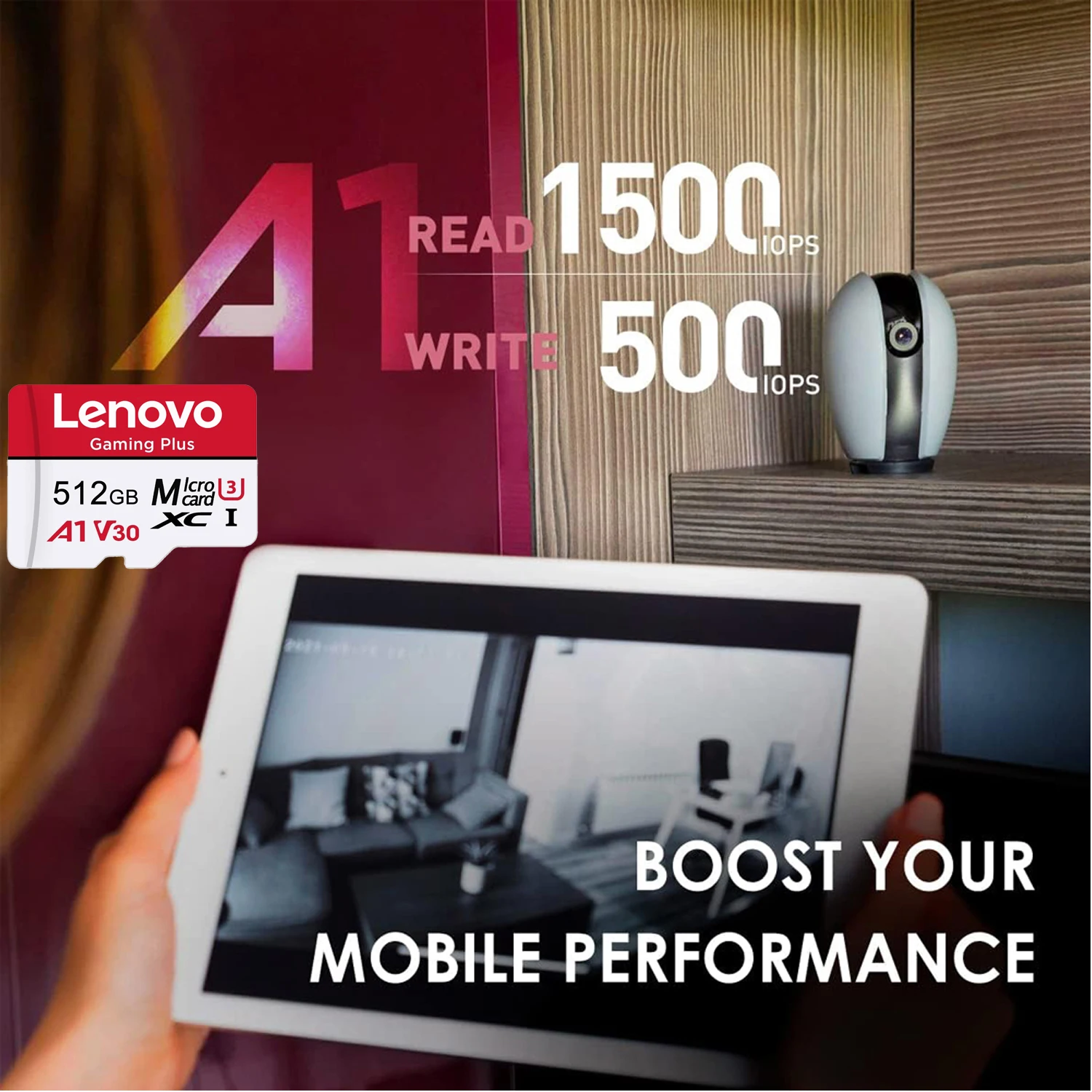Фото Карта памяти Lenovo 2026 NEW, высокоскоростная флеш-карта Micro SD 128 ГБ, 256 ГБ, 512 ГБ, U3 V30, производительная TF-карта для Nintendo Switch. №3