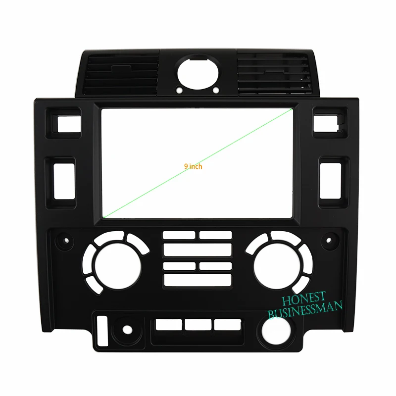 

9 inch Fasxia Car Audio Frame Car Radio Fascia,gps navigation fascia panel is suitable 2010+ LAND ROVER DEFENDER 90