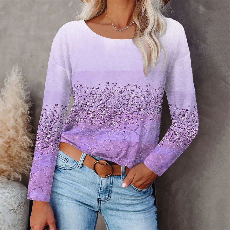

Women Spring Autumn Casual Funny Cute Cat 3D Long Sleeve Printed Tops Stripe Lady Street Loose Pullovers Hipster
