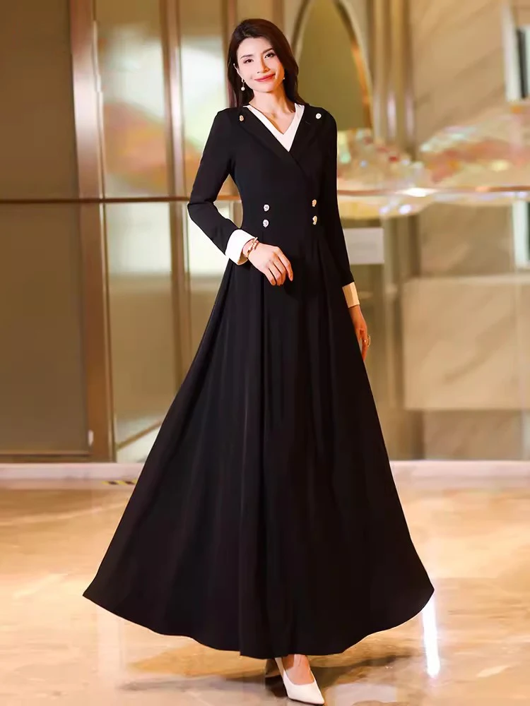 Рисунок 5 - Новый Женщины Черный Длинное платье