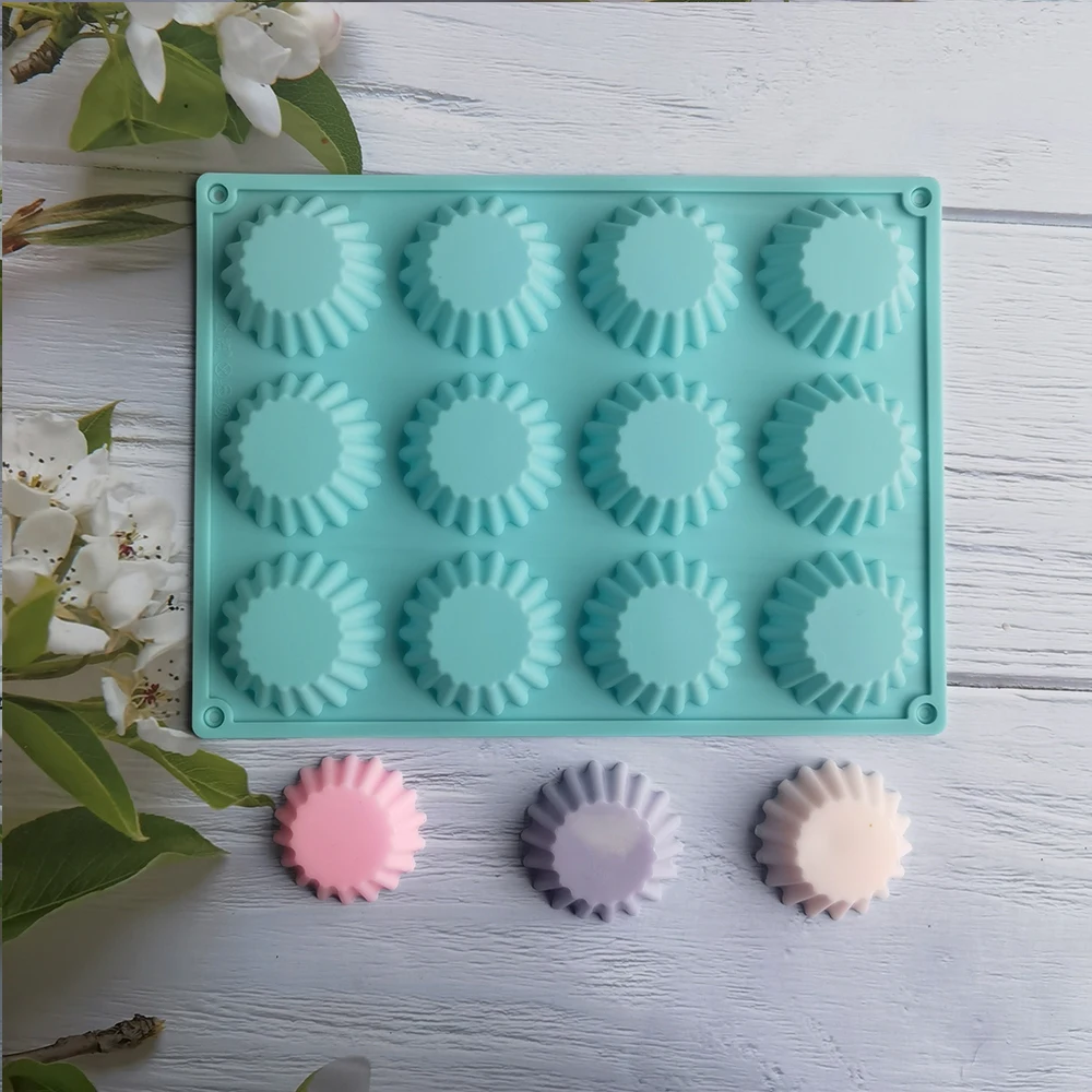 

Mini 12 Holes Round Silicone Muffin Cake Mold DIY Cupcake Cookies Fondant Baking Pan Pudding Steamed Cake Mold Baking Tool