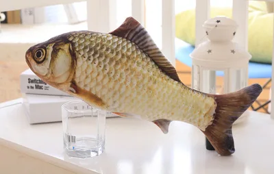 Кошачья игрушка-рыба в форме рыбы, 20 см