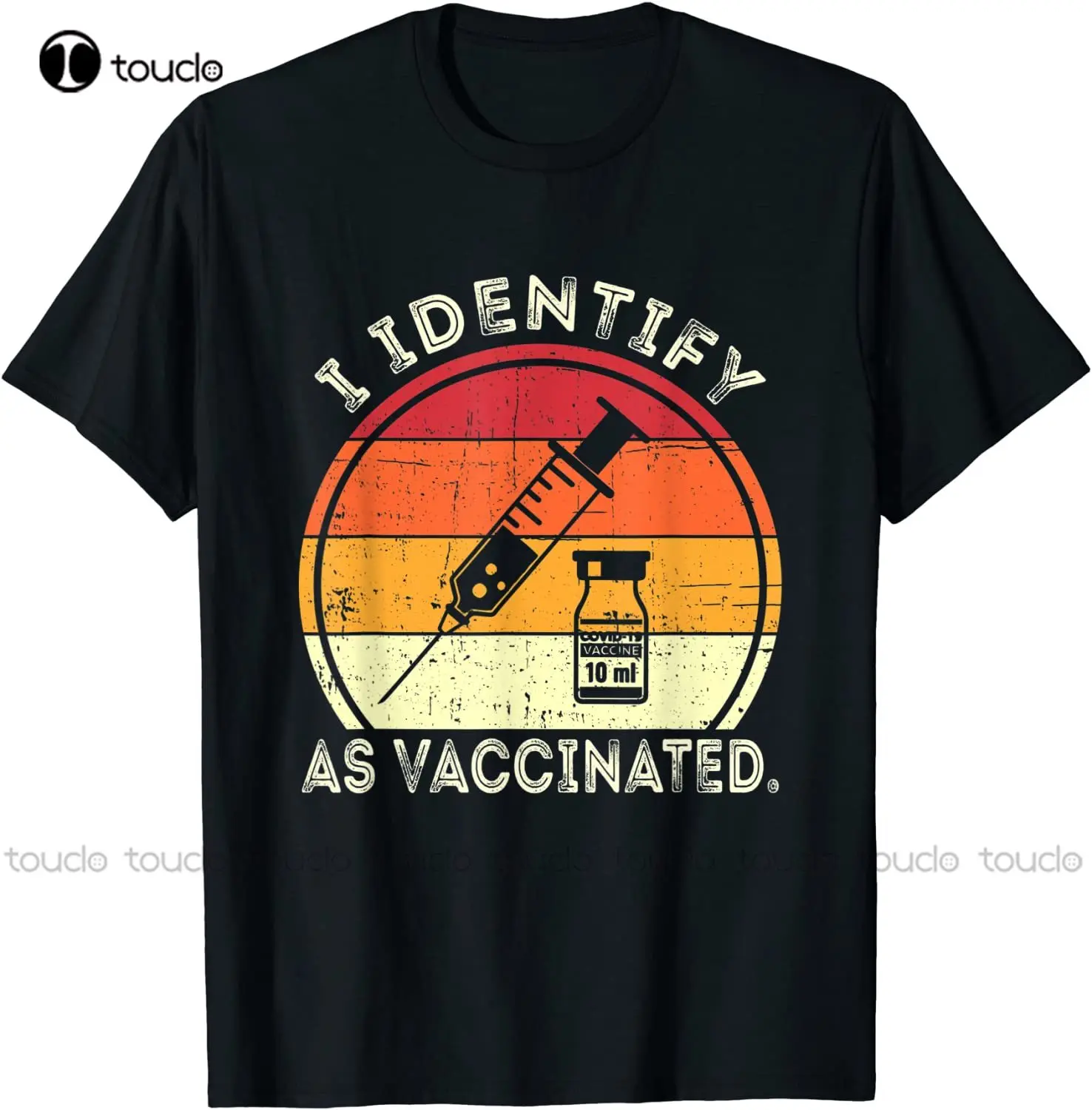 

Новинка, вакцинированная Футболка I ID As, хлопковая футболка унисекс