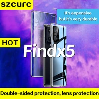 for oppo findx 5 pro case new360%c2%b0 full protection magnetic adsorption glass phone case oppo findx 3 pro reno 4 5 6 phone cover