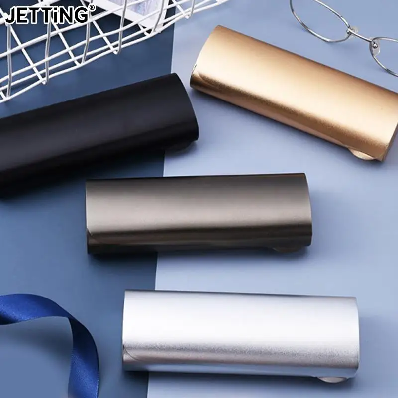 

Small Glasses Case Optical Frosted Aluminum Alloy Myopia Case Simple Lightweight Portable Sunglasses Storage Box