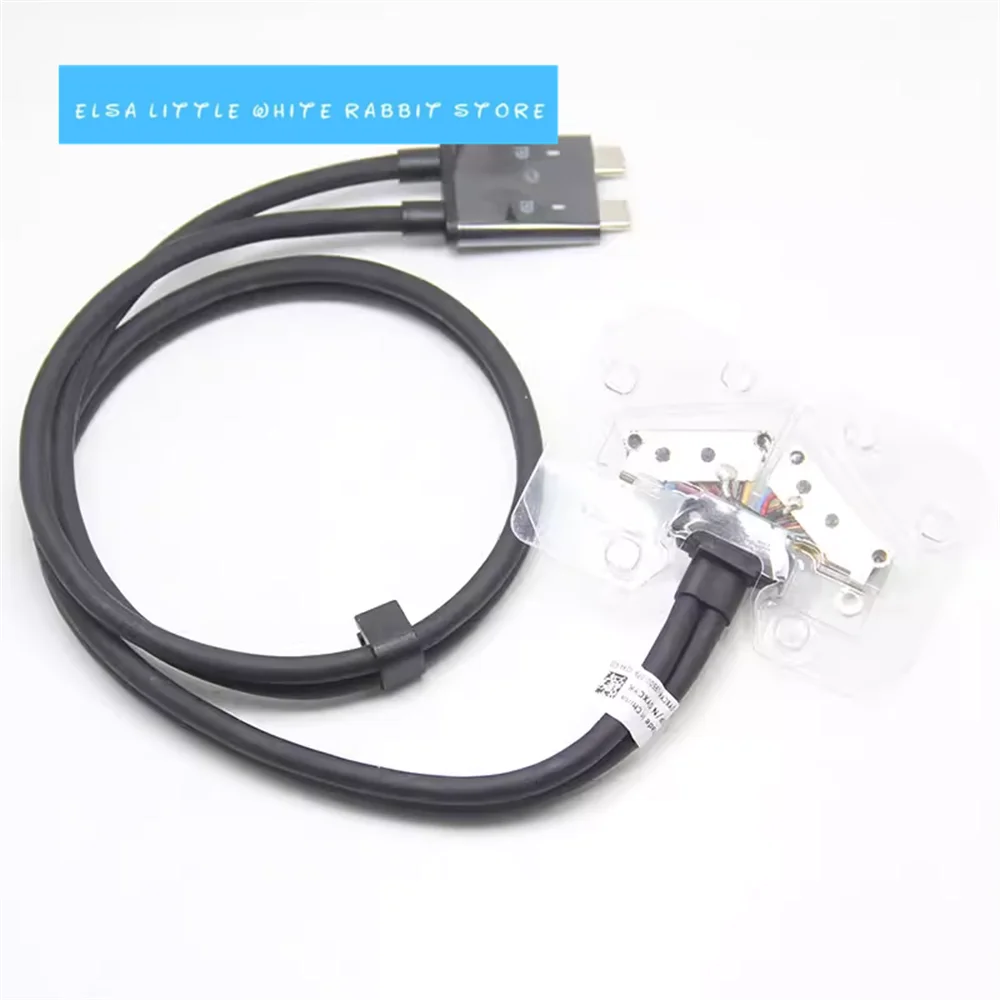Подлинный для DELL WD19DC двойной USB-C док-станция соединительный кабель 0YXCYK