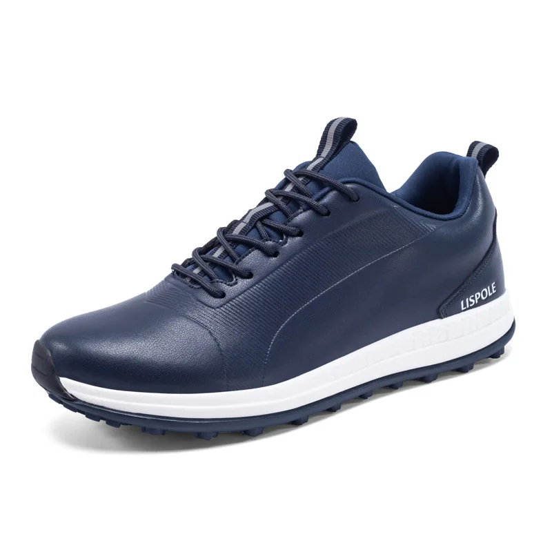 

Spring Mens Golf Training Black Gym Sneakers For Men Non-Slip Athletic Men Shoes Genuine Leather Golf Sneakers Man