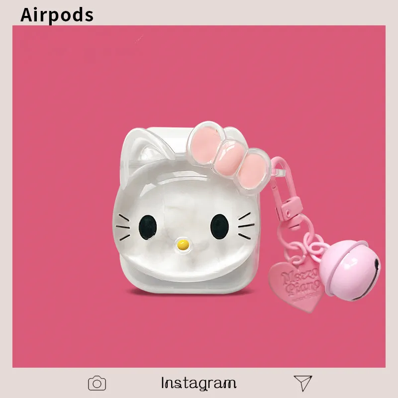 

3D мультфильм Sanrio Hello Kitty для AirPods1 2 3 Чехол Apple AirPods Pro 2 Чехол для IPhone аксессуары для наушников Air Pod чехол Y2k подарок