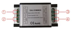Dl108 High Voltage Ac90v-240v Led Dali Dimmer Controller 1 Channel 0v-10v or 1v-10v Signal Output ;led Dimmer Dali Led Controlle