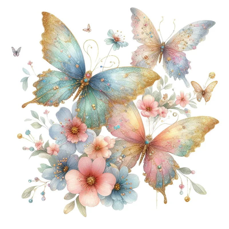 

Водонепроницаемая наклейка с бабочками