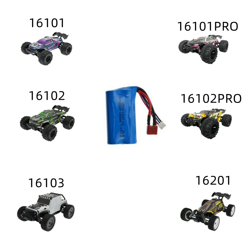 

Toy Accessory Parts Remote Control Car Remote Control Boat Battery 7.4V800-200MAH18650 Lithium Battery For SCY/MN/WLP/DM Series