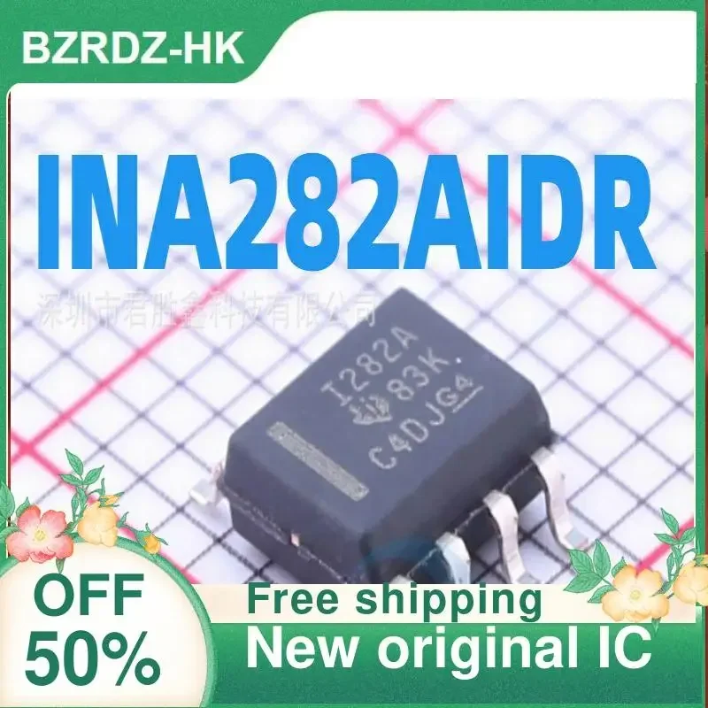 INA282 INA282AIDR INA282AID I282A SOP8 Новая оригинальная микросхема