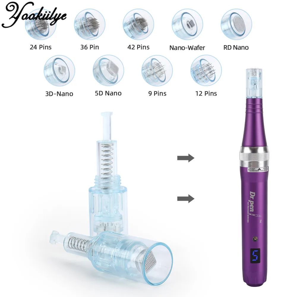 

10/50 шт Dr ручка винтовые иглы картридж Замена для Ultima X5 Derma микро иглы 9/12/24/36/42/Nano Drema Ручка микро Needling