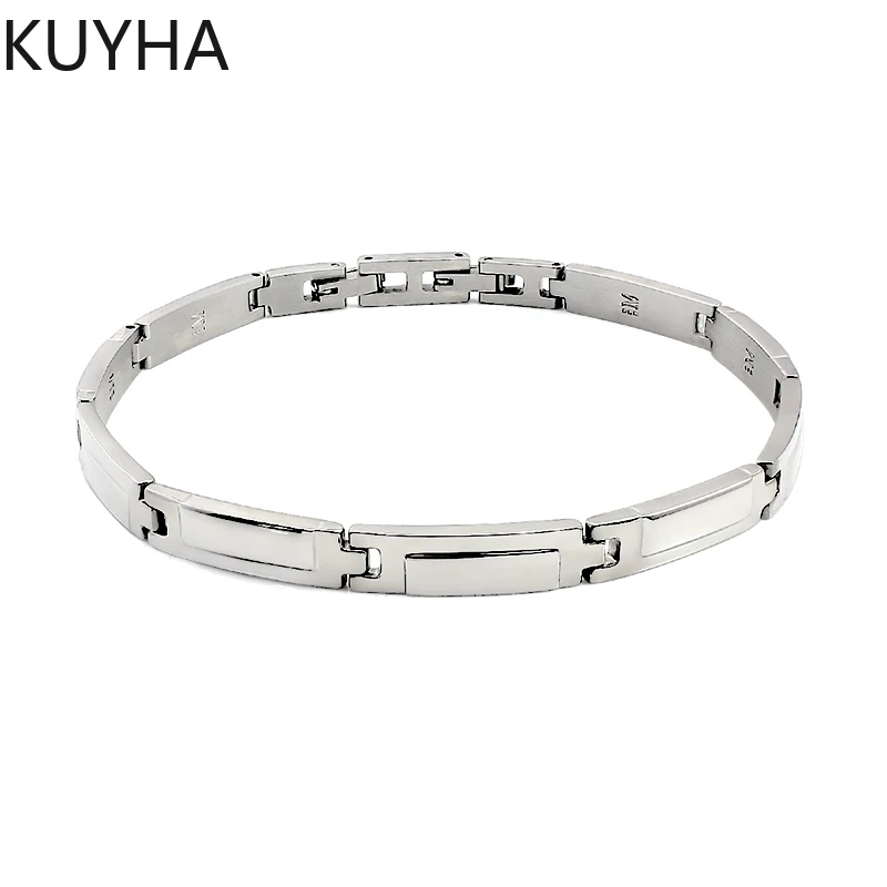 

Promotion 23cm stainless steel sliver bracelet bangle indian bangles Chain Bracelet 6MM Wholesale Jewelry Gift