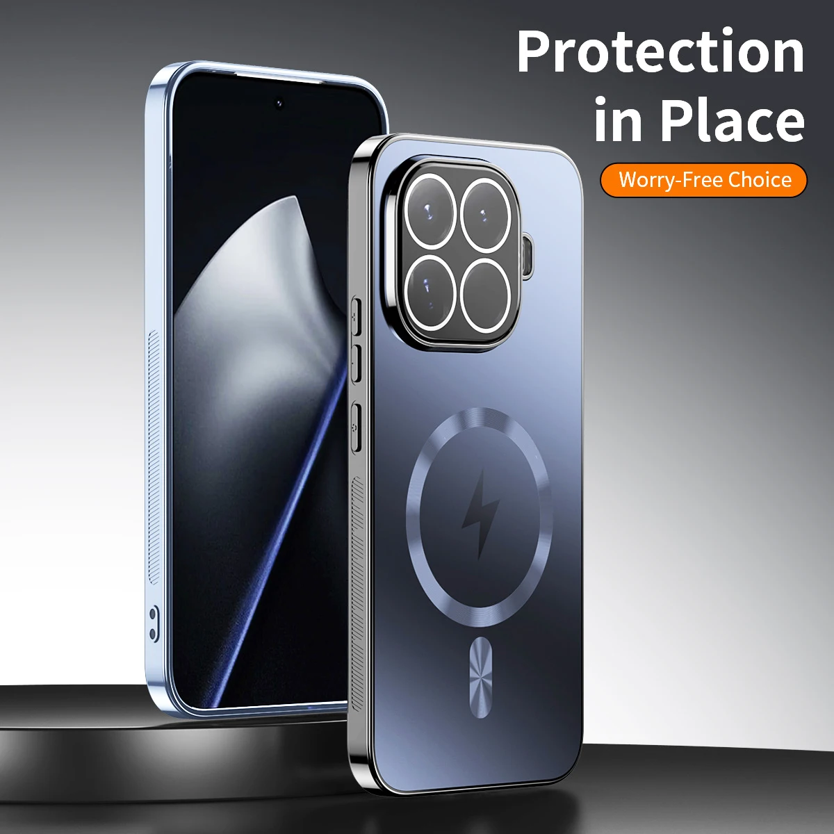 Фото Матовый матовый магнитный чехол для телефона Xiaomi 17 Ultra Mi 17T Pro Max Mi 17T 15T 14T Pro с полной защитой объектива, задняя крышка №2