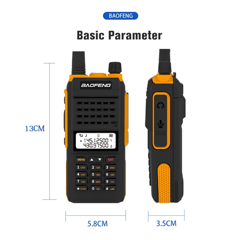 

Baofeng BAOFENG BF-X9Plus Tri band walkie talkie high power outdoor unit peak
