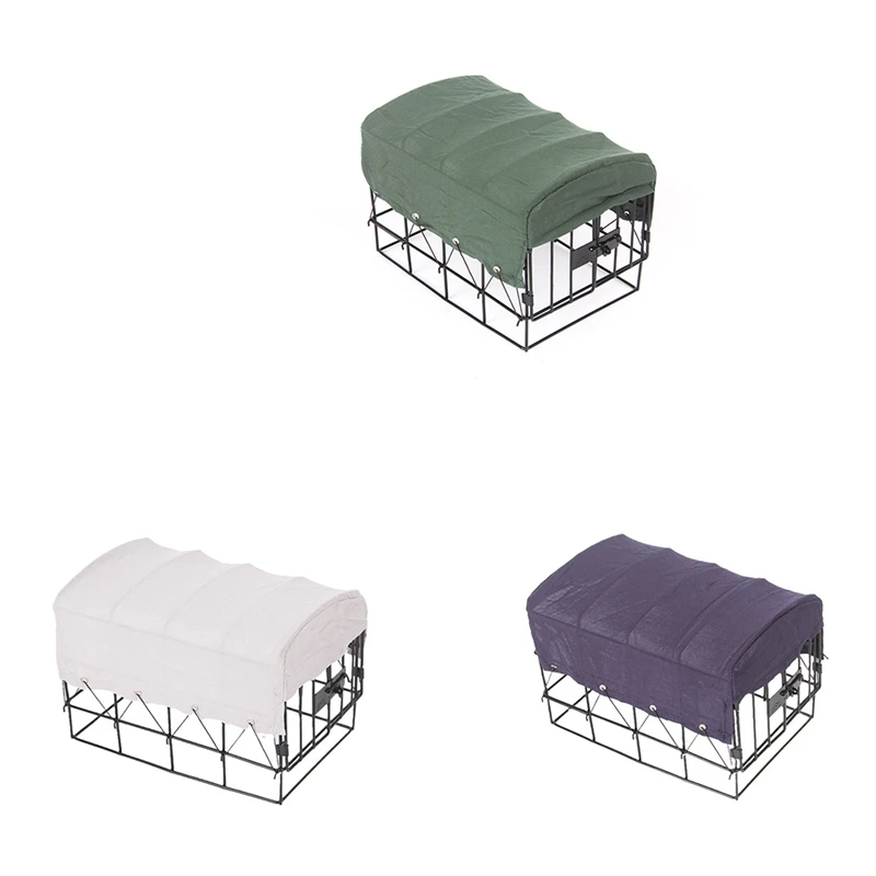 

For WPL D12 1/10 RC Car Upgrade Parts Metal Railing Fence Tent Frame Shed Hood Cover Cloth Modification