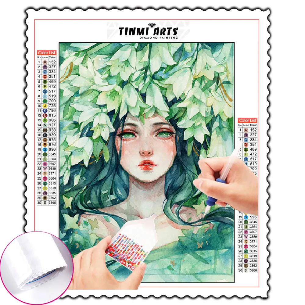 

5D DIY Cartoon Girl Diamond Painting Kits Full Square Round with AB Drill Home Decor Handmade Mosaic Embroidery Art Crafts