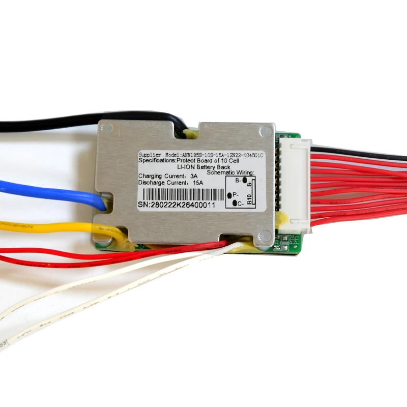 Схема защиты литий-ионной батареи 36 в 10S В/37 15 а BMS с переключателем ВКЛ/ВЫКЛ.