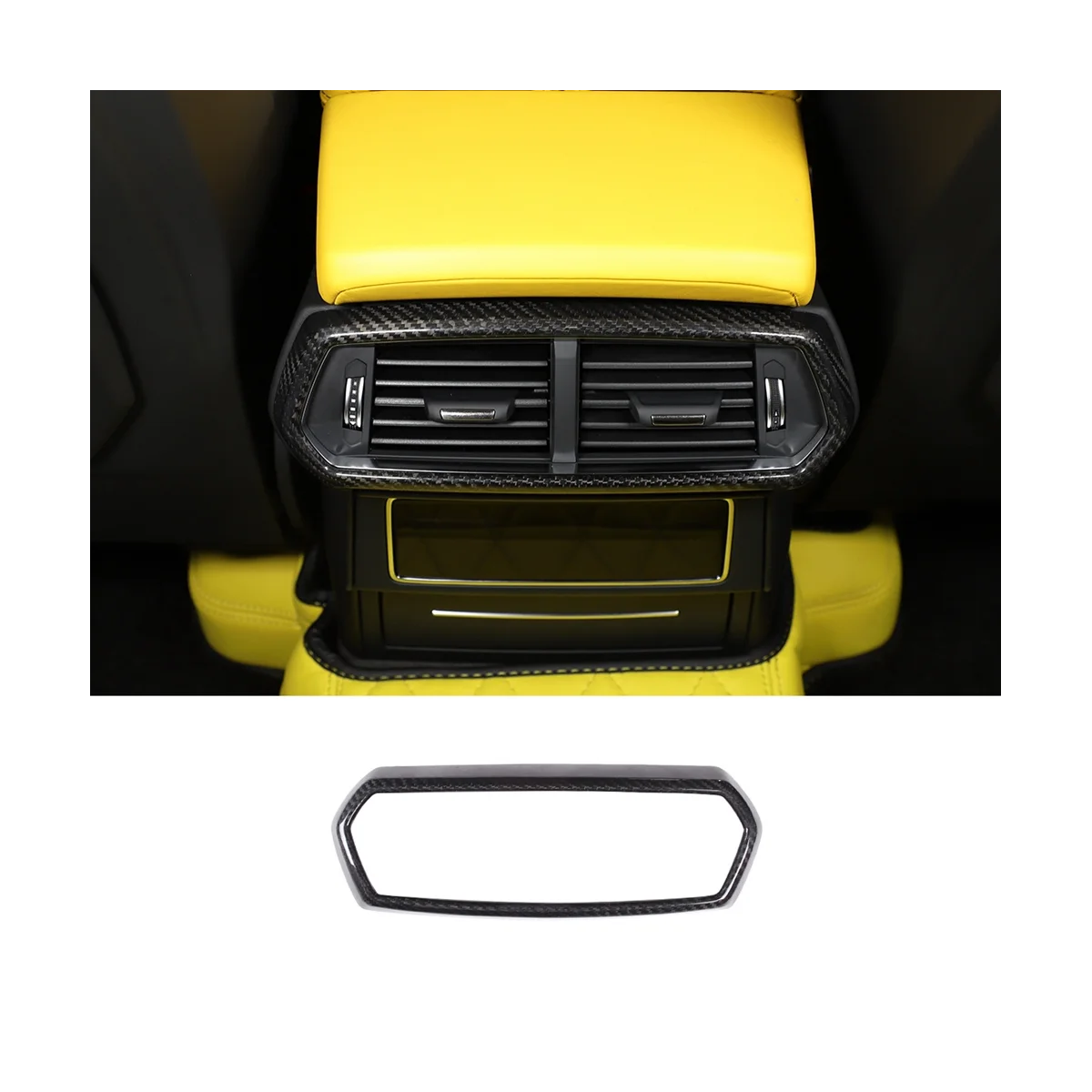 Задняя панель из углеродного волокна для выпускного отверстия кондиционера